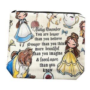 Disneys Beauty & the Beast Travel Cosmetic Storage Bag (NEW)